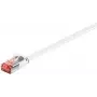 Wentronic Goobay CAT 6 Flach-Patchkabel, U/FTP, Weiß, 15 m - Kupfermaterial (94922)