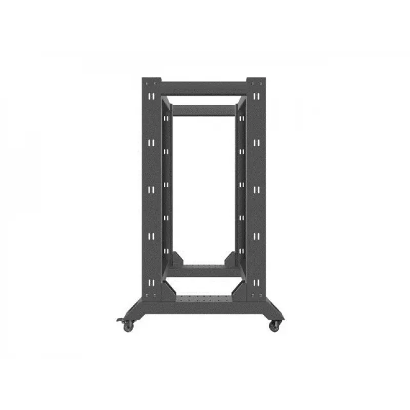 Freistehendes Rack LANBERG OR01-6822-B 22U, 600 mm B x 800 mm T, schwarz, 600 kg Tragfähigkeit