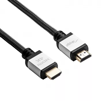 Akyga AK-HD-100P HDMI-2.0-Kabel, umflochten, PRO-Serie, 10 m, schwarz