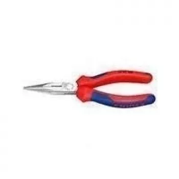 Knipex 25 05 160 Flachrundzange mit Schneide, gerade, 160 mm
