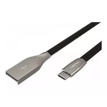 NATEC Kabel USB-C/A 2.0 1m prati 1m schwarz Metall