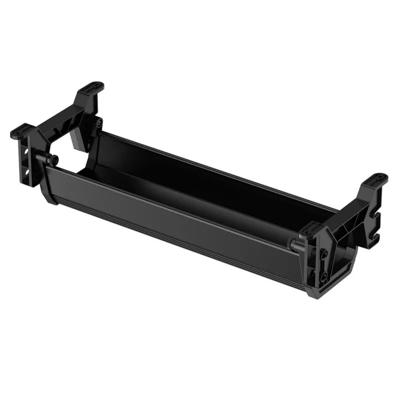 Untertisch-Kabelwanne MACLEAN MC-106B — schwarz, ABS, maximale Belastung 5 kg