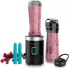 Cecotec Power Titanium 350 EasyGo Standmixer, 350 W, 2 x 600-ml-Becher, Schwarz