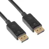 Akyga AK-AV-10 DisplayPort-Kabel, Stecker/Stecker, vergoldete Stecker, 1,8 m, schwarz