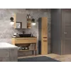 Top E Shop NEL IV ANTR/ART Badezimmerschrank, Graphit/Eiche