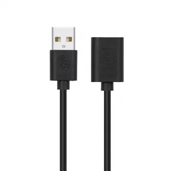 USB-Verlängerungskabel AM-AF 1,8 m schwarz