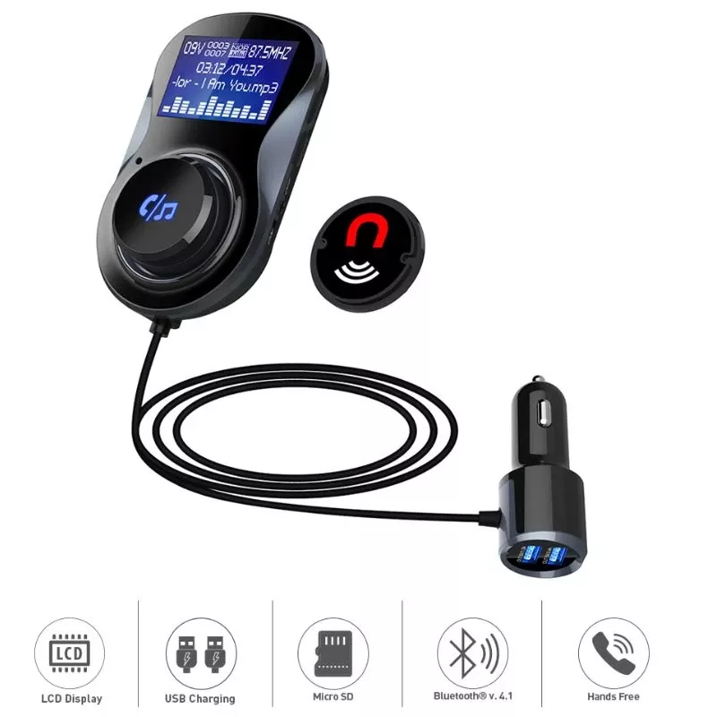 Tellur FMT-B4 Bluetooth-FM-Transmitter, microSD, Schwarz