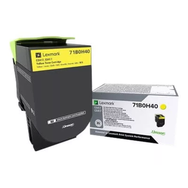 Lexmark 71B0H40 Tonerkartusche für CS417/CS517/CX417/CX517, Gelb, High Yield
