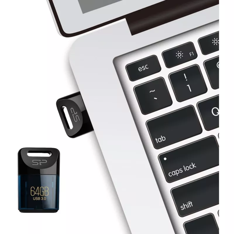 Silicon Power Jewel J06 SP064GBUF3J06V1D 64 GB USB-Stick, USB 3.2 Gen 1 (USB 3.0), Dunkelblau