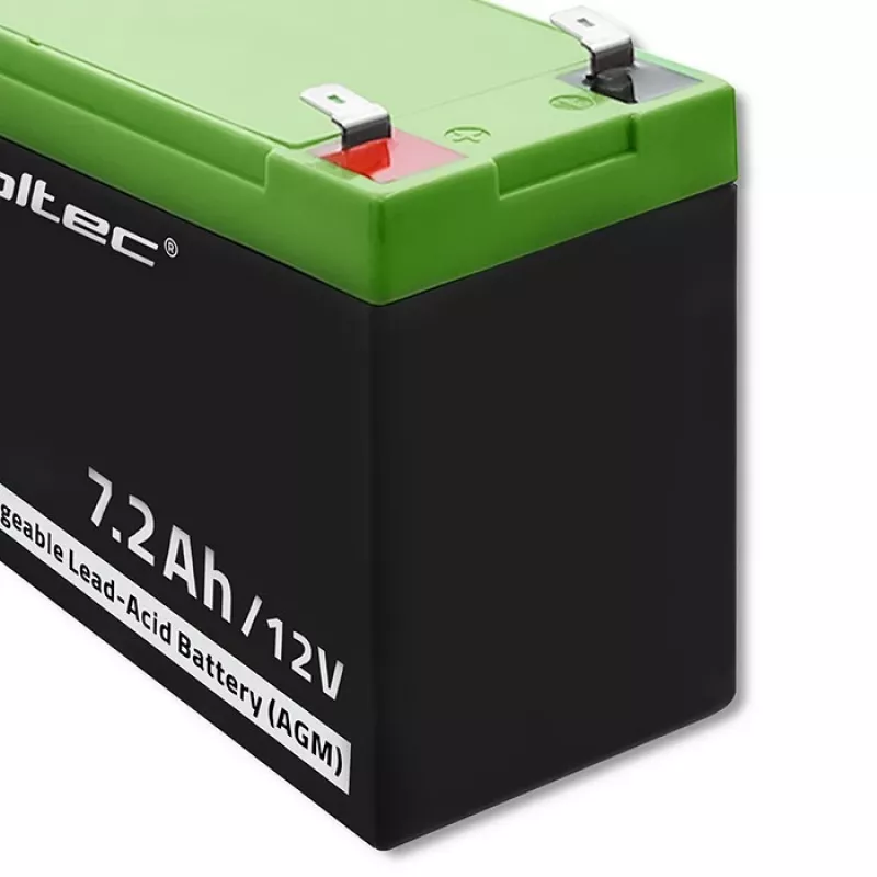 Qoltec 53062 AGM-Batterie | 12V | 7,2 Ah | max 108A