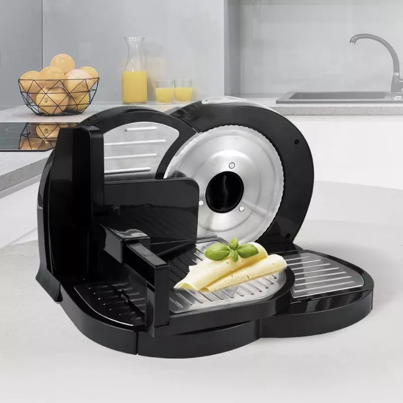 Lebensmittelschneidemaschine Maestro MR-591 — elektrische Küchenschneidemaschine, Modell MR-591, schwarz