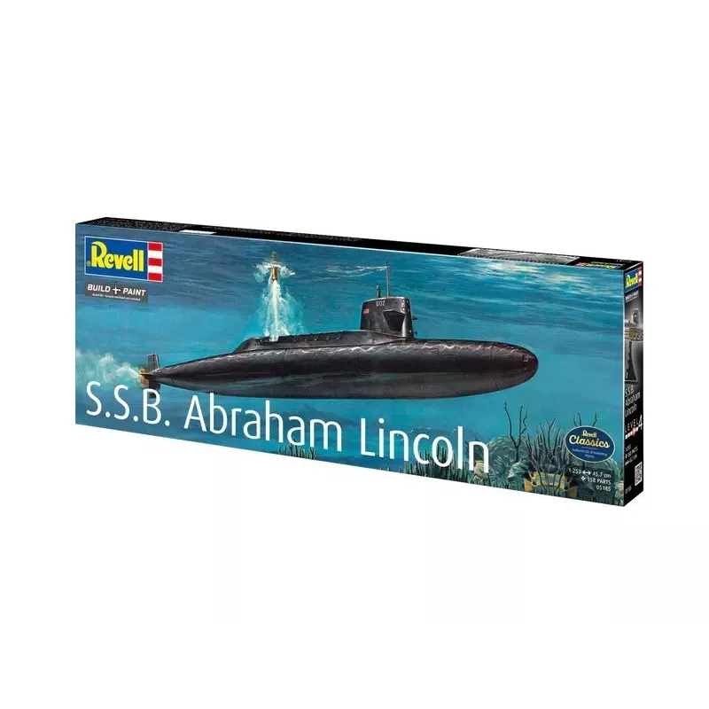 Kunststoff-Modellschiff REVELL S.S.B. Abraham Lincoln 1/253 Maßstab Bausatz