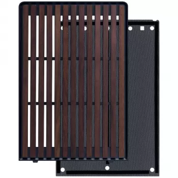 Lian Li DAN Cases A3-mATX Wood Edition Frontpanel, Walnuss / Schwarz