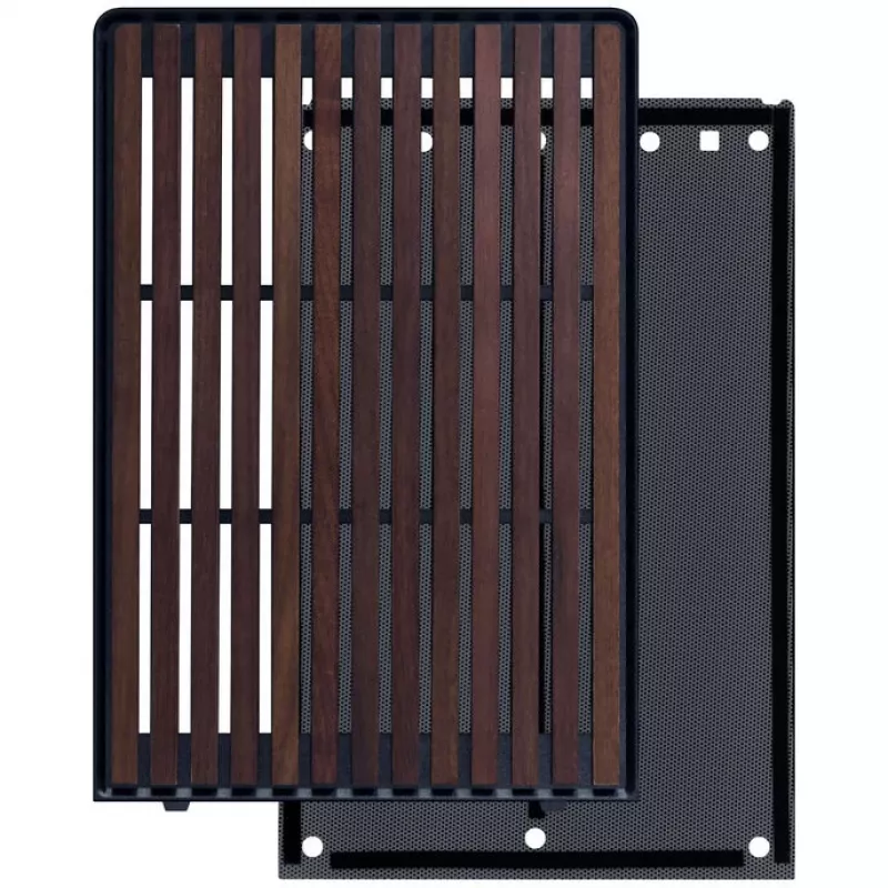 Lian Li DAN Cases A3-mATX Wood Edition Frontpanel, Walnuss / Schwarz