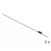 Delock 86781 Reinigungsstäbe für Glasfasern, 15 cm, Weiß, 5 Stück