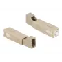 DeLOCK Hybridkoppler für Glasfaser SC Simplex Stecker auf LC Simplex Buchse beige