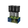Beper P207ILO101 Solar-Gartenleuchte mit Erdspieß, 12 LED Flammeneffekt, IP44, Schwarz