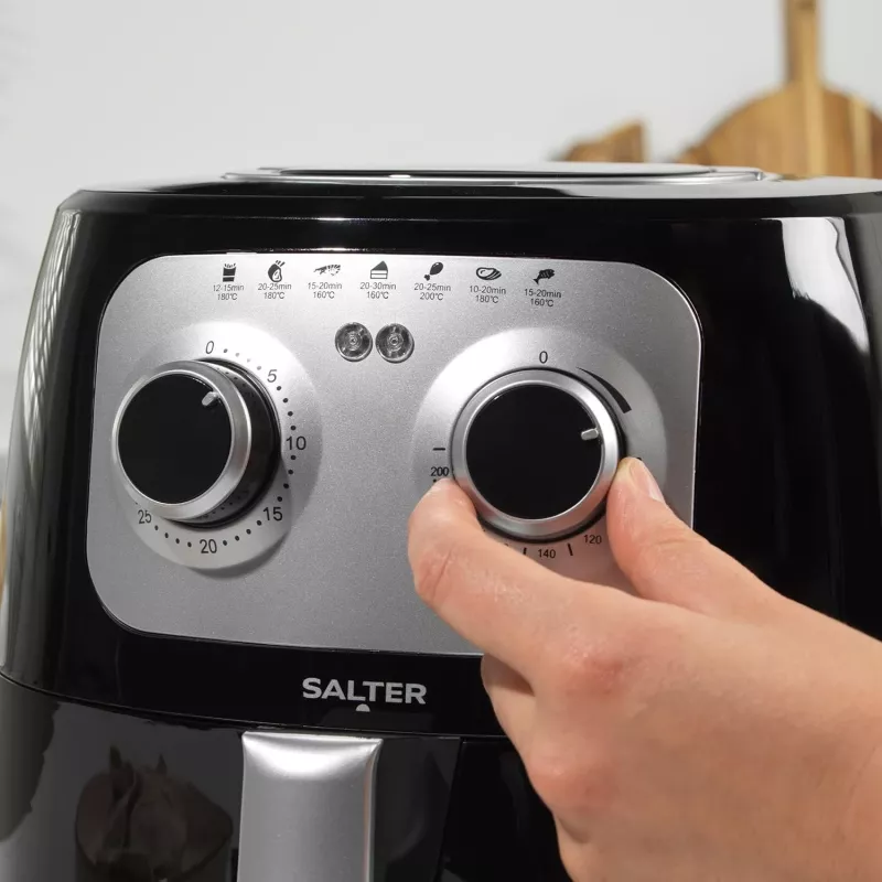 Manuelle Heißluftfritteuse Salter EK6364VDE, 4,2 l Fassungsvermögen, kompakte Arbeitsplatten-Fritteuse