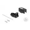 Delock 85840 Keystone Leergehäuse, 1-Port, mit Magnetfuß, schwarz