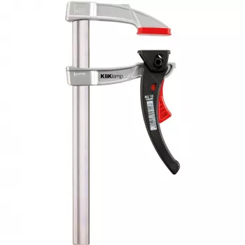 BESSEY KliKlamp Schraubzwinge 30 cm Edelstahl, Schwarz, Rot