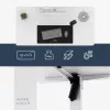Schreibtisch mark adler Leader 7.3 Weiß — höhenverstellbare ergonomische Workstation