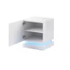 Nachttisch-Set cama meble QIU, 2 Stk., MDF, weiß hochglanz, 46×41,5×53 cm