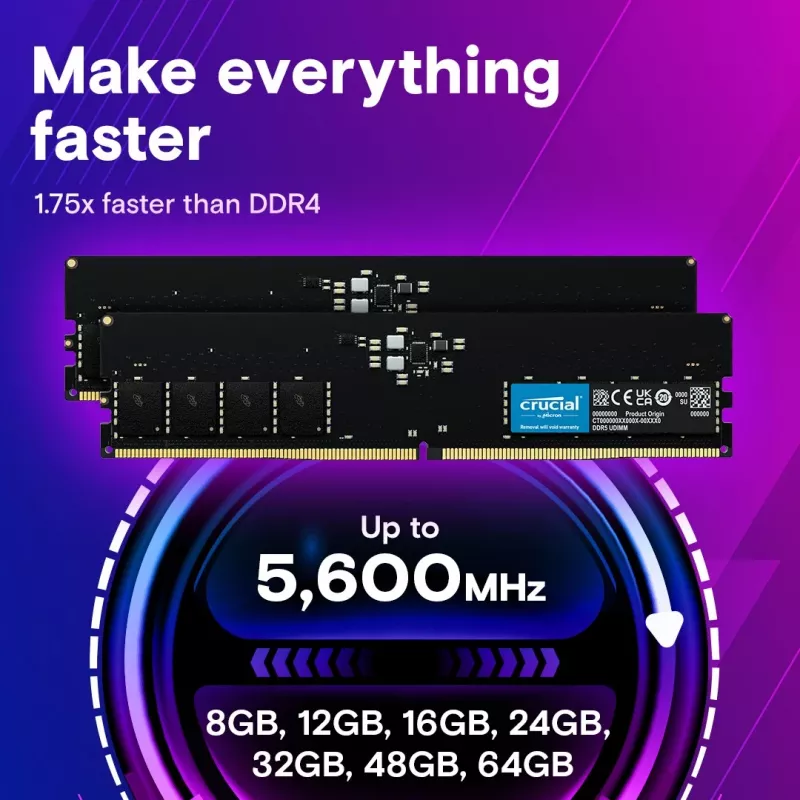 Speichermodul Crucial DDR5 64GB 5600MHz