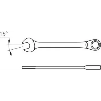 Ringschlüssel Gedore 2297094 Tiefe 55 mm Höhe 35 mm Gewicht 63 g