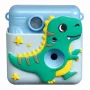 Denver KPC-1363BU Kinder-Sofortdruckkamera Dino mit Thermodrucker, 20 MP, Blau