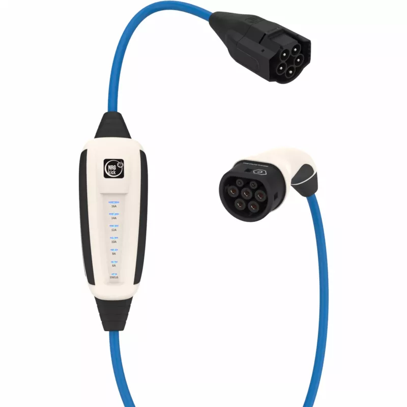 NRGkick 17101000 mobile Wallbox 16A Pure, 11 kW, 10 m Kabel, Typ 2, WLAN + Bluetooth, Weiß