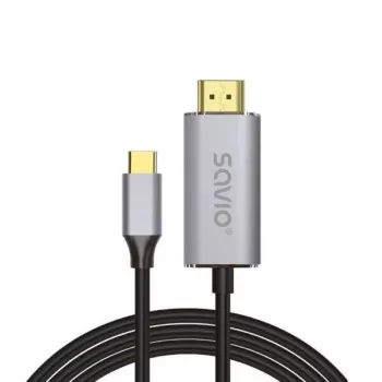 USB‑C auf HDMI Kabel SAVIO CL-199, 2 m Länge, für Video-/Audioausgabe