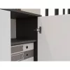 OLIV 2D CLOSED SHELVING UNIT, ANTHRACITE/Weiß SET
