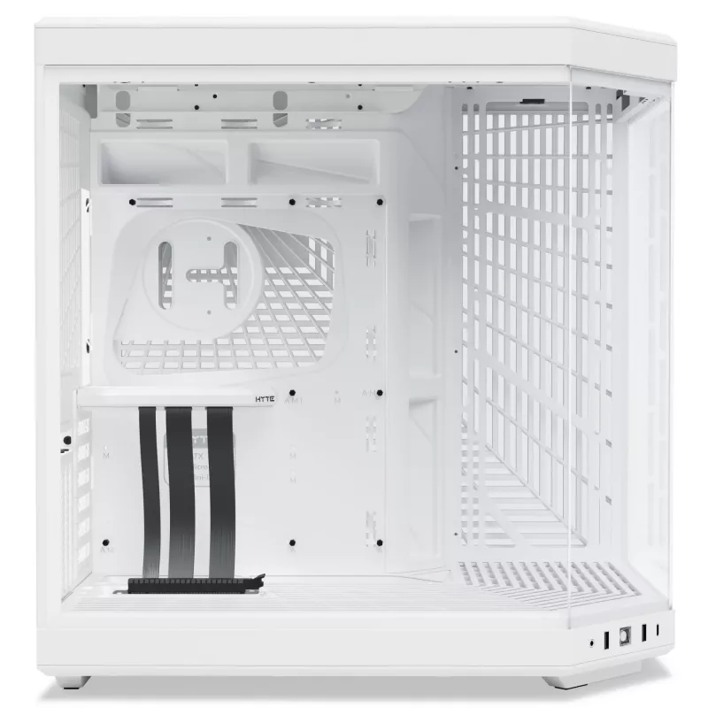 HYTE Y70 CS-HYTE-Y70-WW Midi-Tower PC-Gehäuse, E-ATX, Hartglas, Schneeweiß