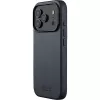 Mujjo Full Leather Case MagSafe Hülle für iPhone 17 Pro Grau