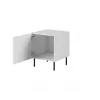 Cama Meble HOLE Nachttisch, 2er-Set, 44×40,5×53,5 cm, matt weiß