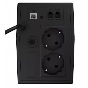 Unterbrechungsfreie Stromversorgung Green Cell UPS02 0,8 kVA (480 W) Line-Interactive, LCD, 2x Typ F Steckdosen, USB-B, RJ-45, RJ-11