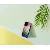 Schutzhülle iKins für Apple iPhone 12 / 12 Pro — Wasserblumen-Design, schwarz