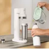 Brita sodaTRIO 1046735 Karbonisiererflasche, Edelstahl, 1 l, weiß