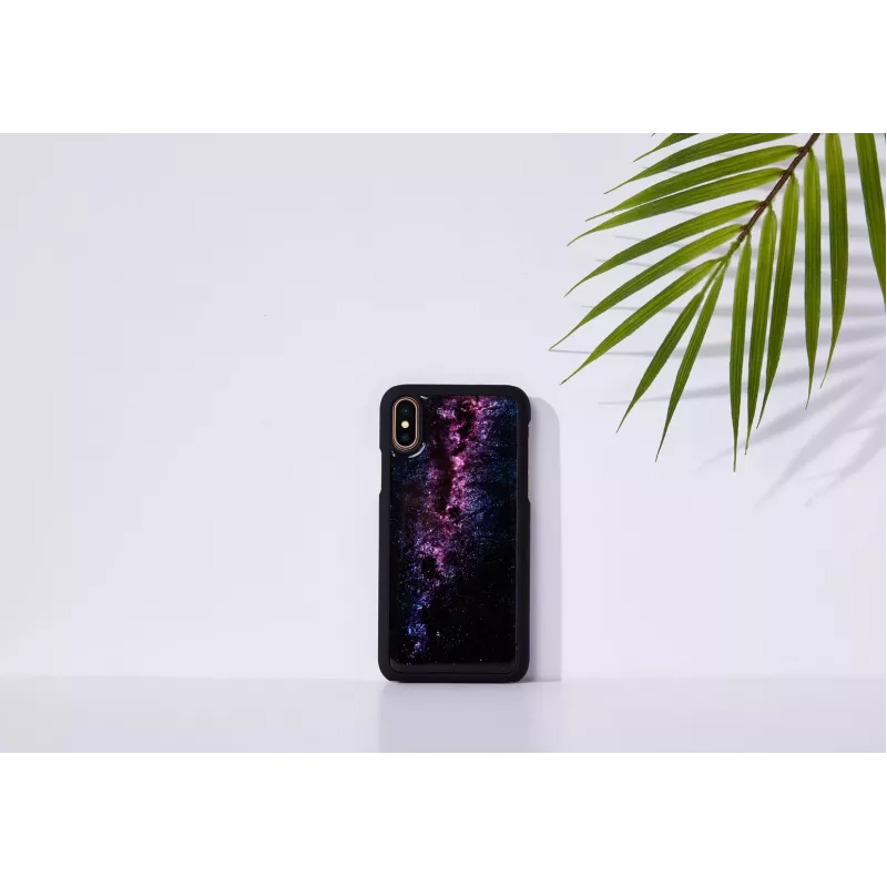 iKins Milky Way Hülle für iPhone XS/X, Schwarz, K1696J