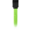 Sharkoon SATA-III-Kabel 90° mit Sleeve, 0,3 m, Grün