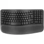 Logitech Wave Keys Tastatur Office RF Wireless + Bluetooth QWERTZ Grafit