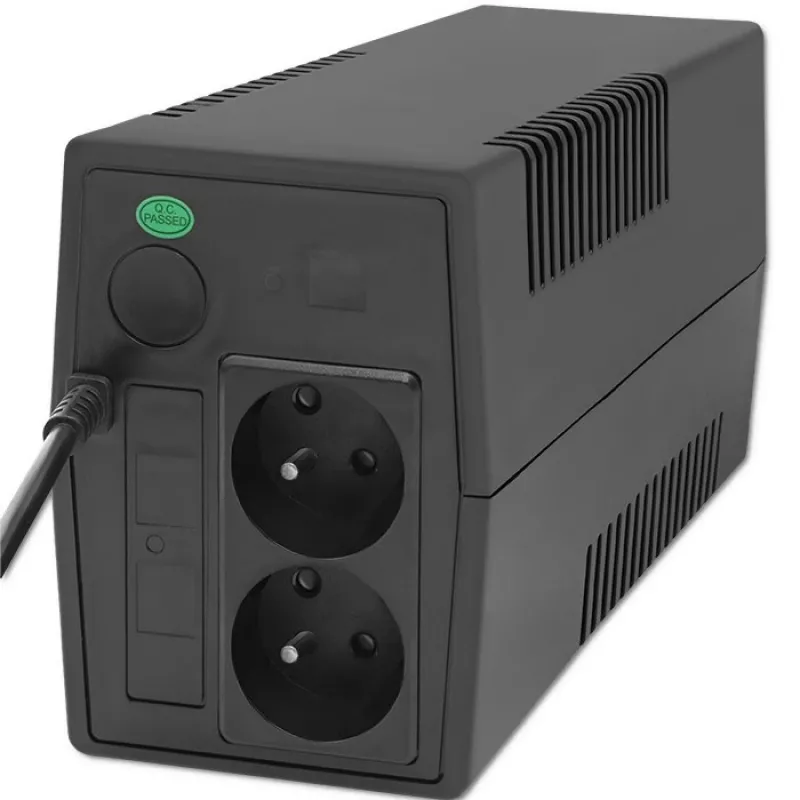 Qoltec 53772 USV (unterbrechungsfreie Stromversorgung) Line-Interactive 0,65 kVA 360 W 1 AC-Ausgang