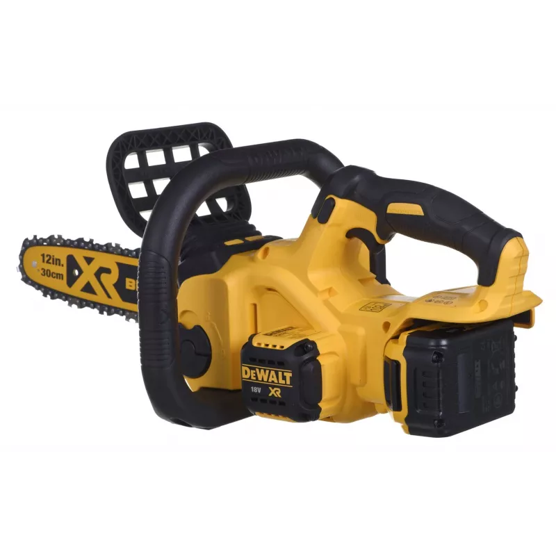 Kettensäge DeWalt DCM565P1 — kabellos, 30 cm Schwert, 5 Ah Akku, 0,12 L Öltank