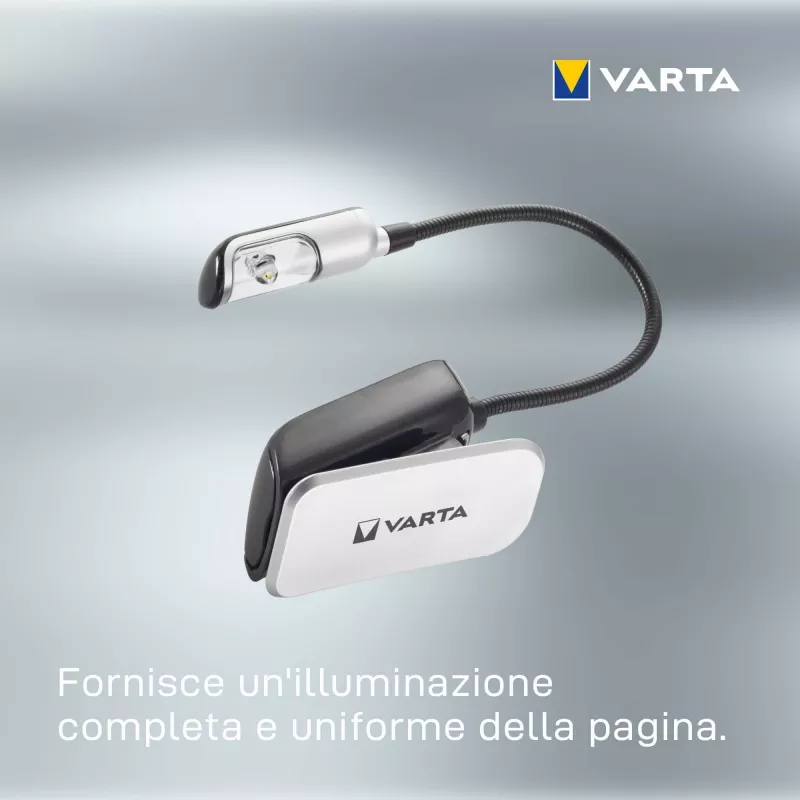 Varta Easy Line 16618 LED-Leselampe, 9 lm, mit Klemme