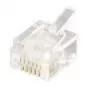 Equip 121131 RJ-12 (6P6C) Telefon-Modularstecker, ungeschirmt, transparent, 100 Stück