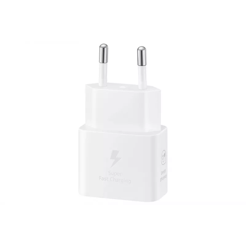 Wand-USB-C-Ladegerät Samsung EP-T2510 25W Weiß, universelles Innenbereich-Schnellladegerät mit PPS