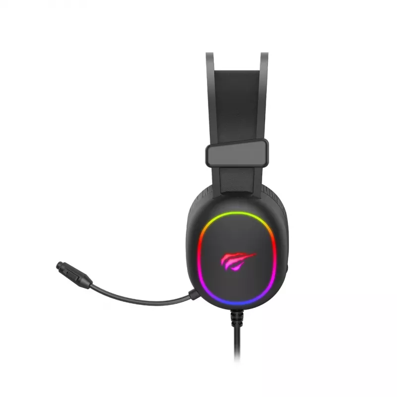 Havit GAMING HEADPHONE RGB Schwarz 2016D Headset Kabelgebundenes Kopfbügel-Headset