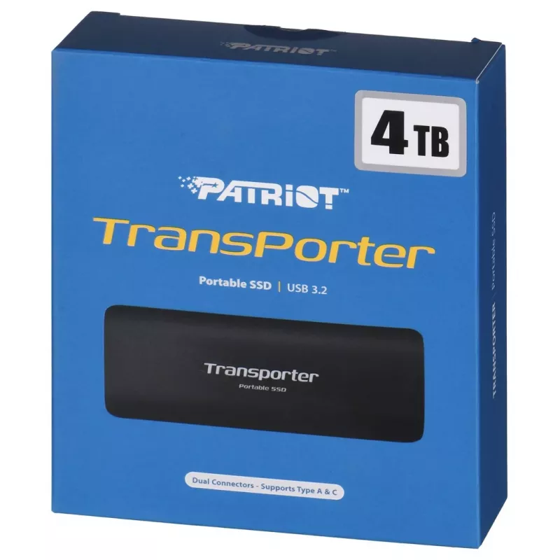 Patriot Memory Transporter 4 TB Schwarz