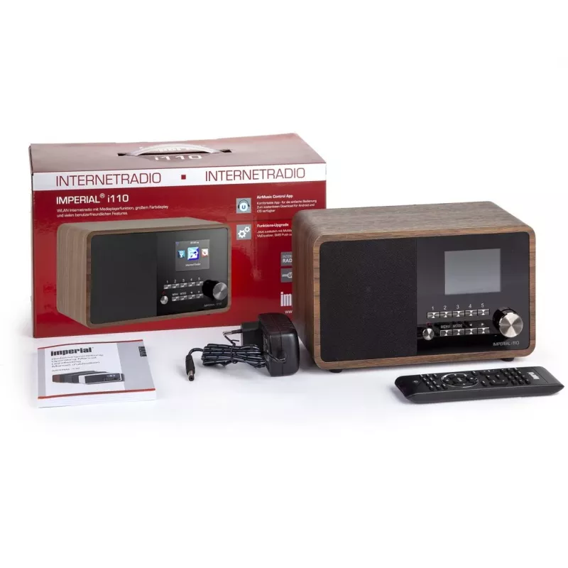 Imperial DABMAN i110 WLAN-Internetradio, Holzoptik