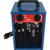Ventilator-Elektroheizer BLAUPUNKT EH7010 – 2000 W, Edelstahl-Element, IPX4, Bodenaufstellung, für bis zu 22 m², schwarz/blau/rot